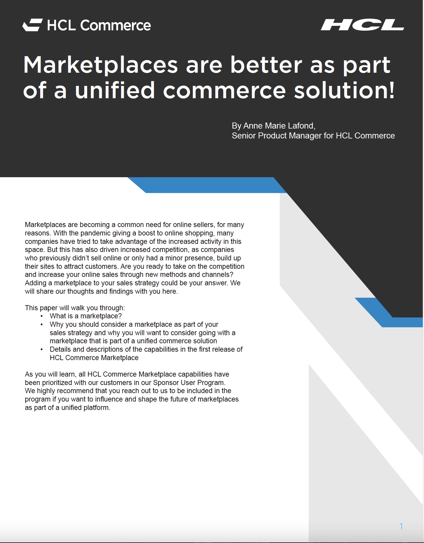 Marketplaces are better as part of a unified commerce solution